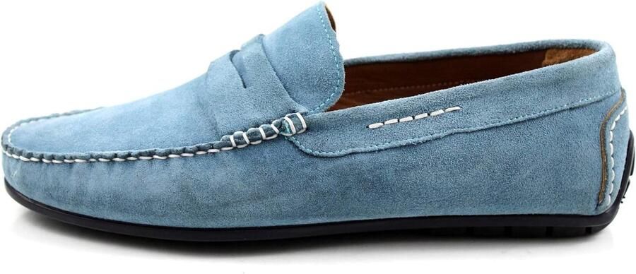 Moccasins voor heren Comfortabele penny loafers en college schoenen Nubuck leren slip-ons voor zakelijk en casual gebruik met stijl en design