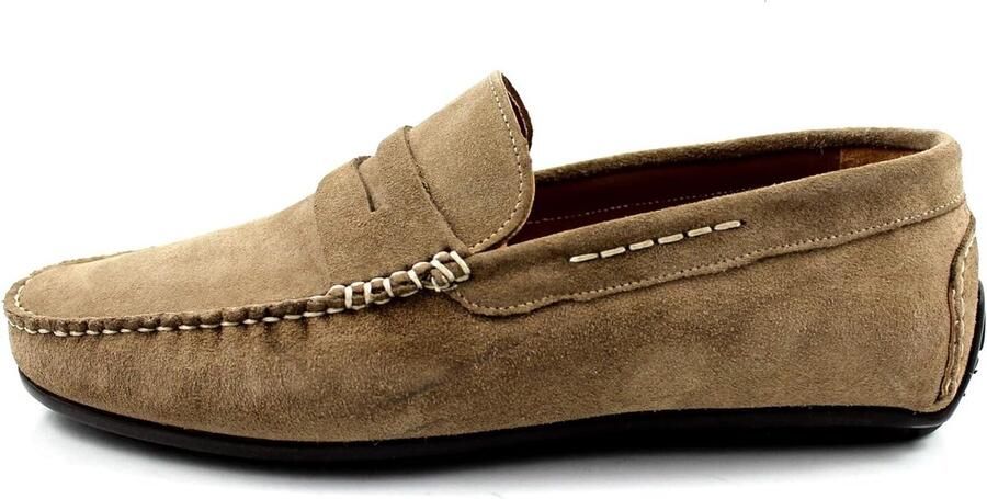 Moccasins voor heren Comfortabele penny loafers en college schoenen Nubuck leren slip-ons voor zakelijk en casual gebruik met stijl en design