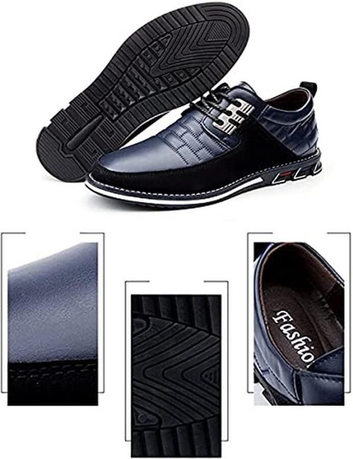 Moccasins voor Mannen Ademend en Zacht Blauw