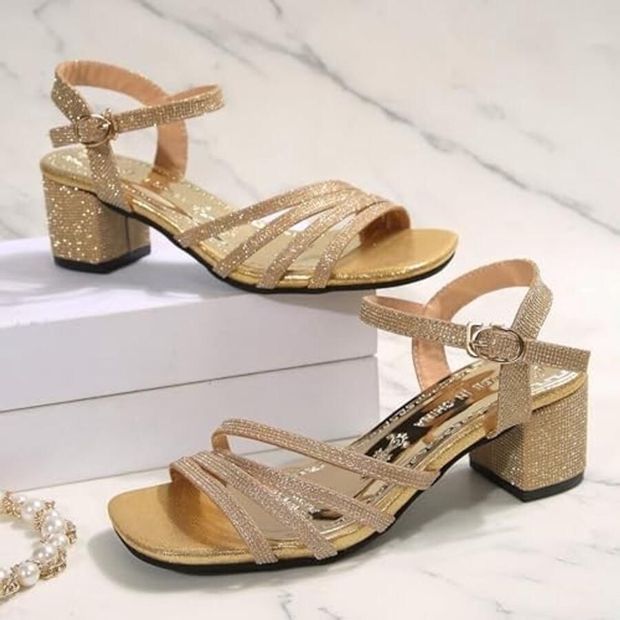 Mode Sandalen voor Dames Goud - Foto 1