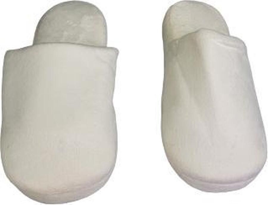 Model laag pantoffels velvet look Crème 43 Pantoffels unisex Warme pantoffels – Sloffen dames – Winter Kerst cadeau – Kerstcadeau – Kerst – Sinterklaas – Cadeau Mode – Warm Cozy - Foto 2