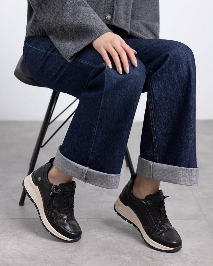 Moderne Dames Sneakers met Ritssluiting en Uitneembaar Voetbed