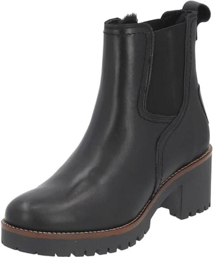 Modieuze Chelsea Boots voor Dames Elegante Winterlaarzen met Blokhak en Ritssluiting