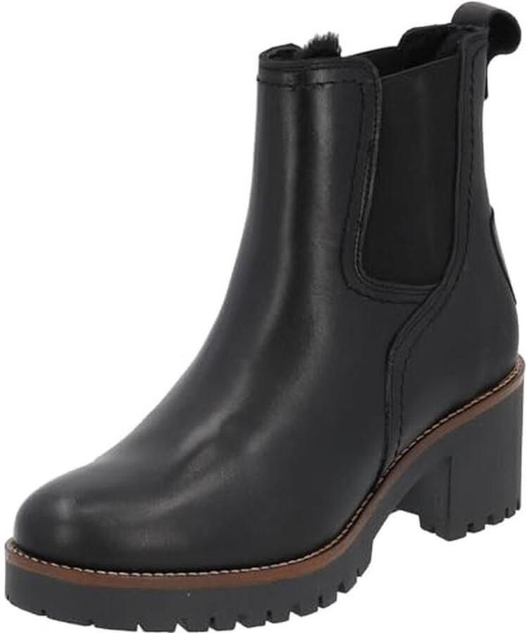 Modieuze Chelsea Boots voor Dames Elegante Winterlaarzen met Blokhak en Ritssluiting