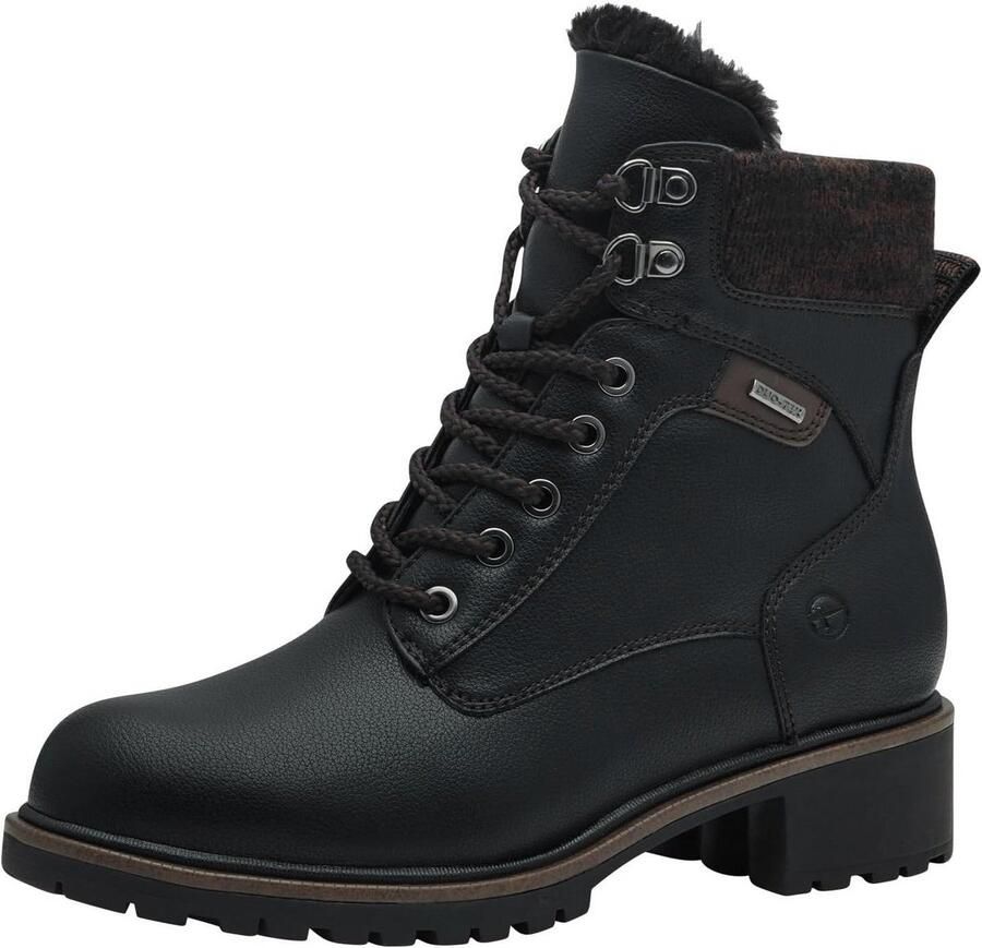 Modieuze Dames Enkellaars met Waterafstotende DuoTex Technologie