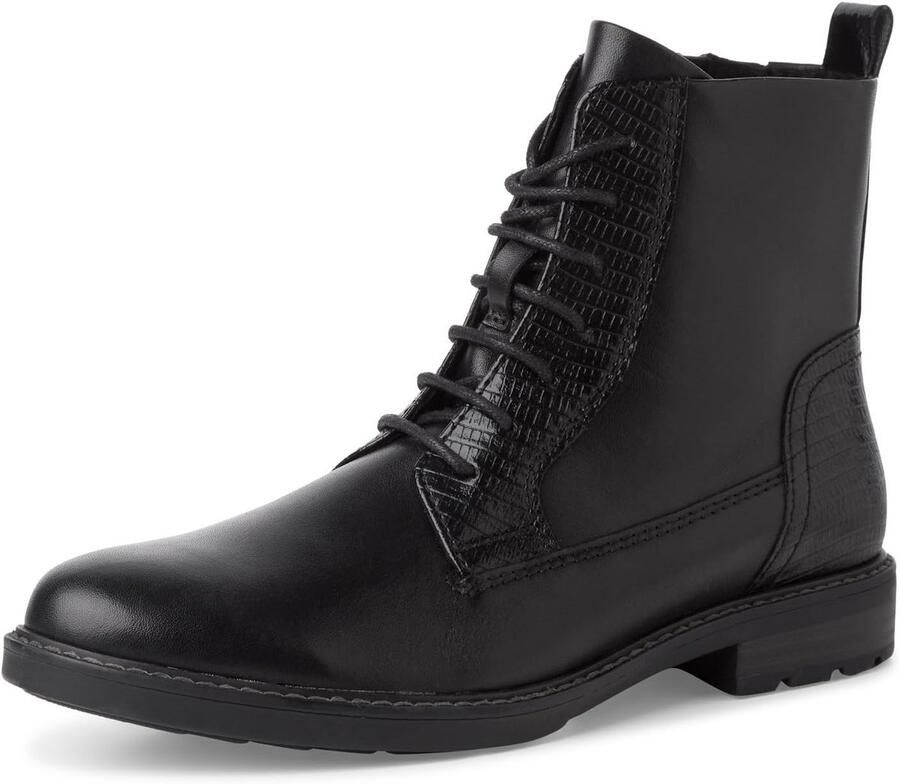 Modieuze Dames Enkellaars Veterbootie Waterafstotend