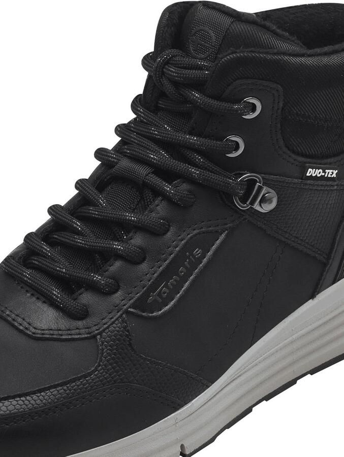 Modieuze Dames Laars met Ronde Neus en Vetersluiting