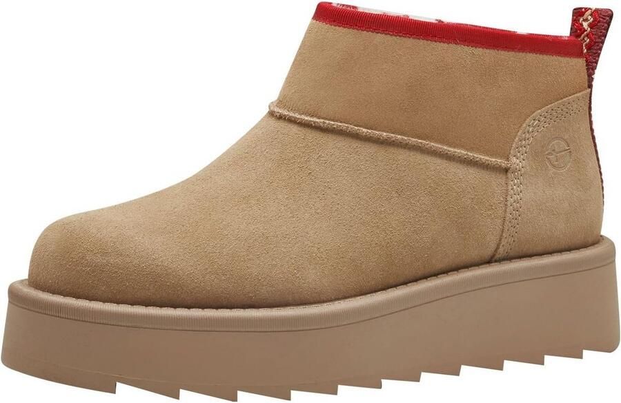 Modieuze Dames Laarzen met Leer Bovenwerk en Warmte-isolerende Voering