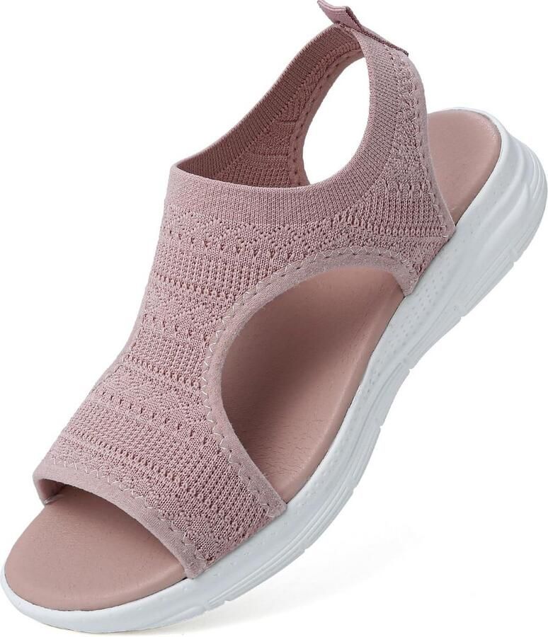 Modieuze Dames Sandalen met Dikke Zool en Ademende Mesh