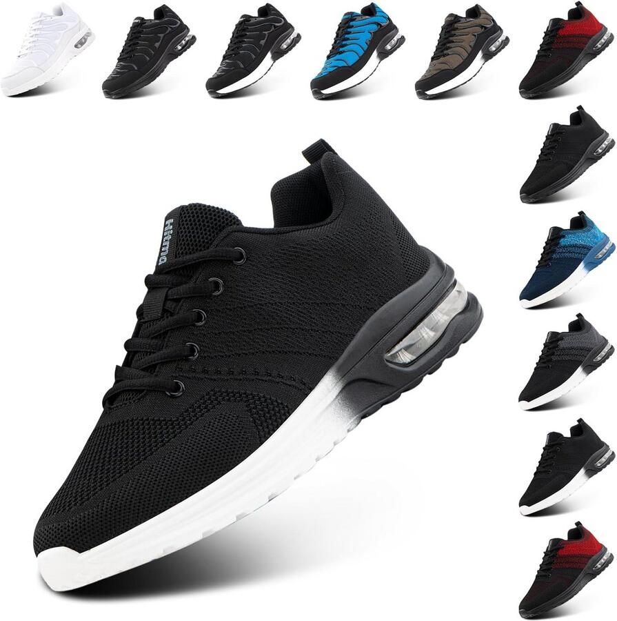 Modieuze Dames Sneakers en Sportschoenen Wit Zwart Geschikt voor Fitness Tennis en Hardlopen