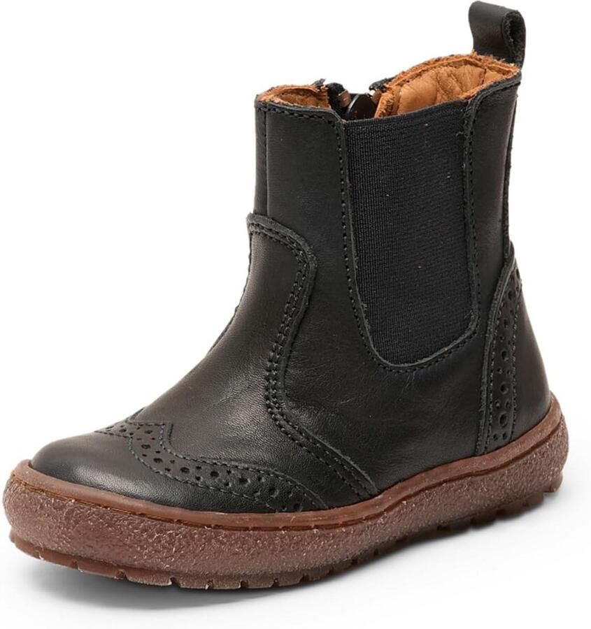 Modieuze Kinderlaarzen van Leer met Ritssluiting en Antislipzool