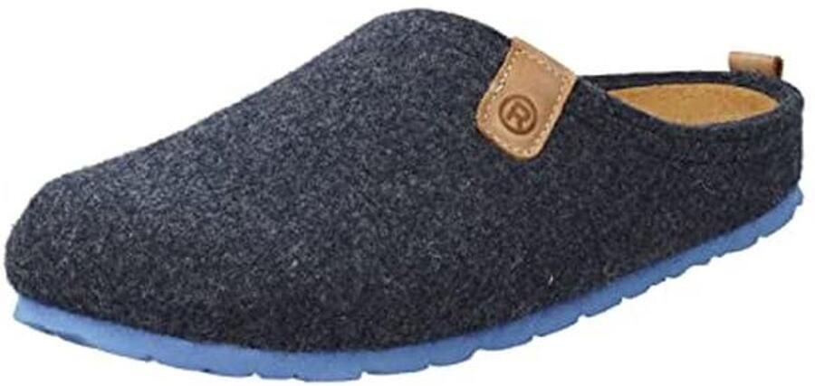 Modieuze mannenpantoffels Napoli-H 6900 van zacht vilt