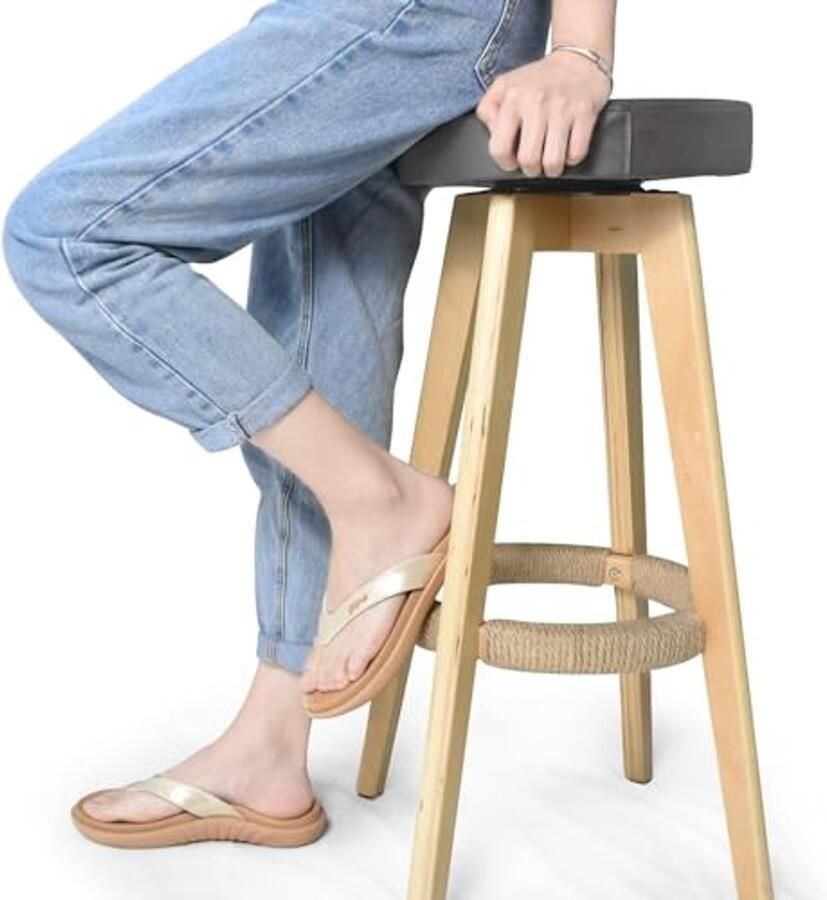 Modieuze Orthopedische Dames Teenslippers Comfortabele Leren Badslippers voor Zomer