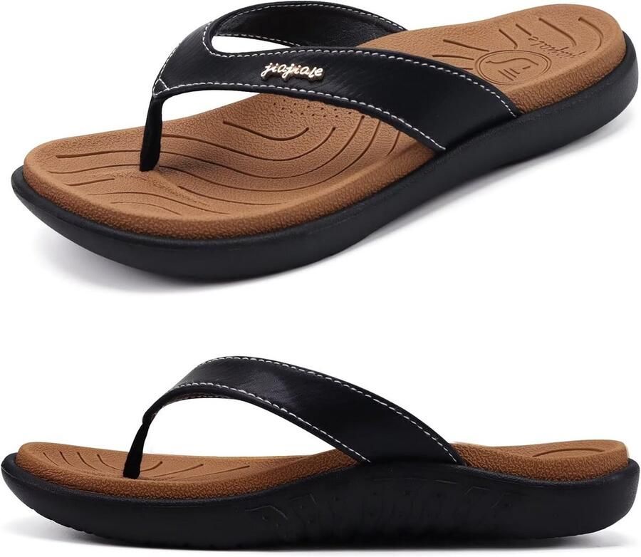 Orthopedische Leren Teenslippers Dames Comfortabele en Lichte Zomer Slippers