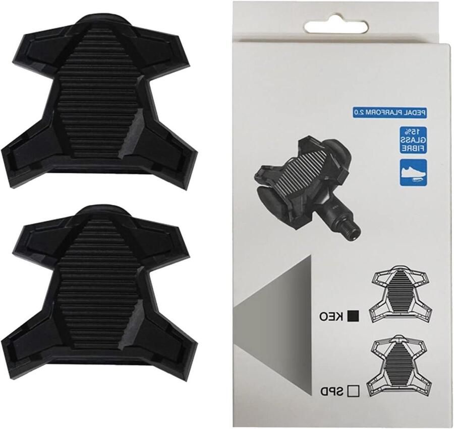 Modified Mountain Bikes Conversion Flat Pedal for Shi o SPD Look KEO System Bicycle Clip Pedal Adapter KEO