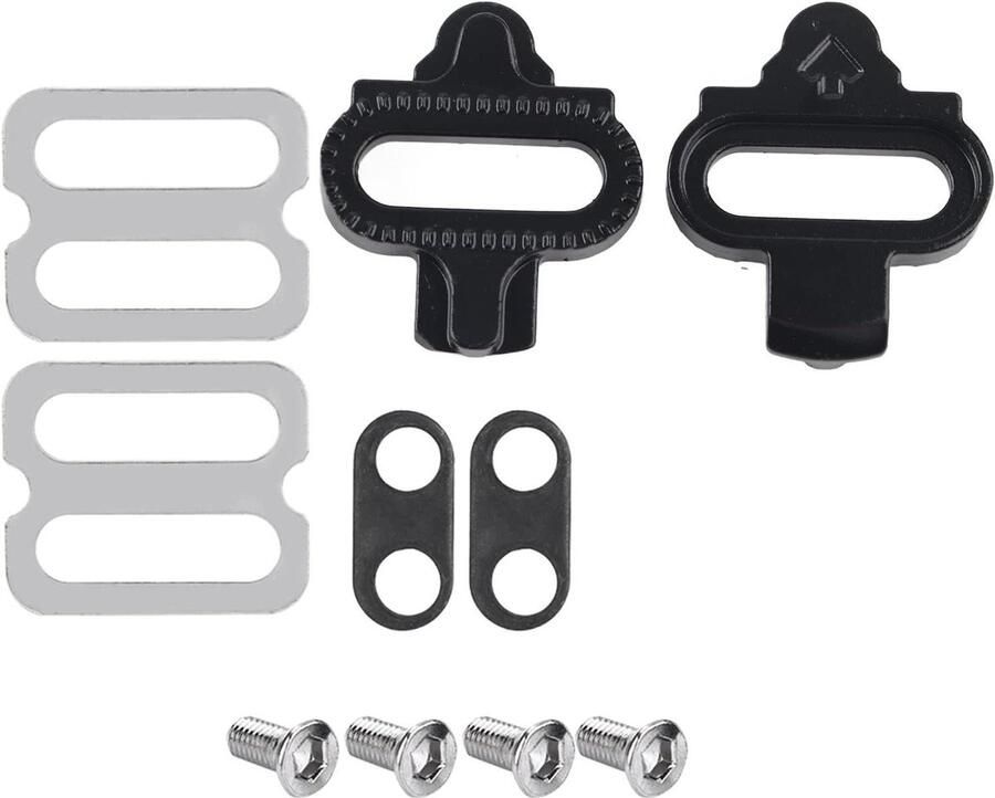 Montageset Fietspedalen Klem Set Mountainbiken SPD Systeem Compatibel 3.5 x 3 x Zwart