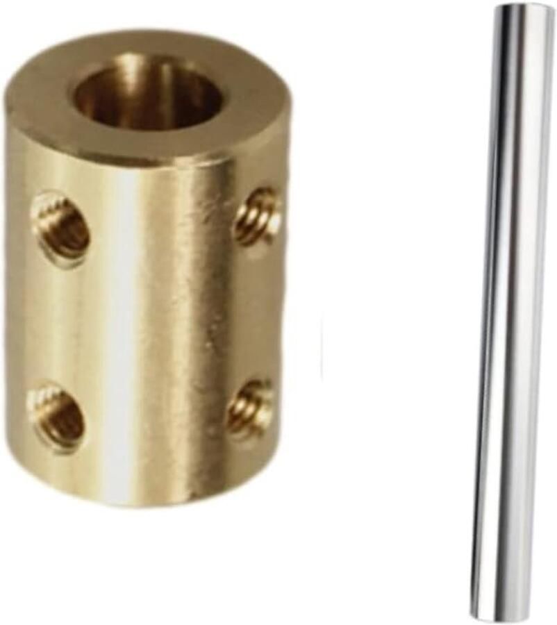 Motor As Stijve Mouw Koppeling 6mm tot 8mm 100 MM Lange Staal As Diameter 8mm Boring Stijve Koppeling Set Schroef Motor Accessoires voor DIY Onderdelen
