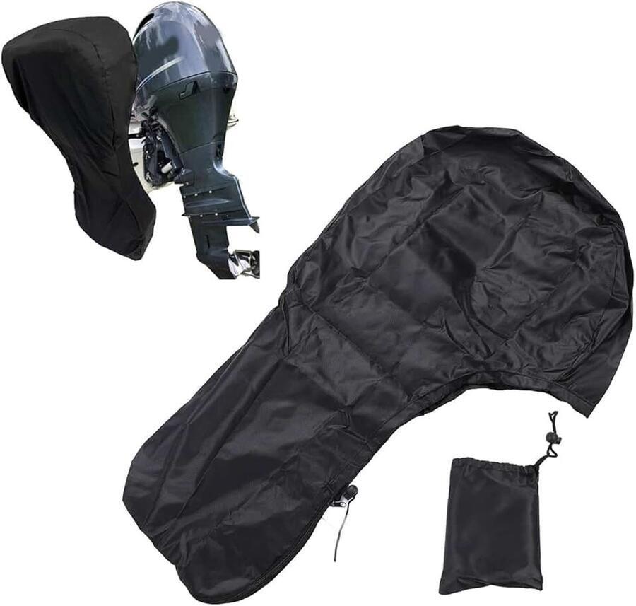 Motor Cover Buitenboordmotorafdekking Volledige bootmotorafdekking Water Polyester Winddichte Motorafdekking Buitenboordmotor met opbergzak 0 tot 20 (15-20 pk)