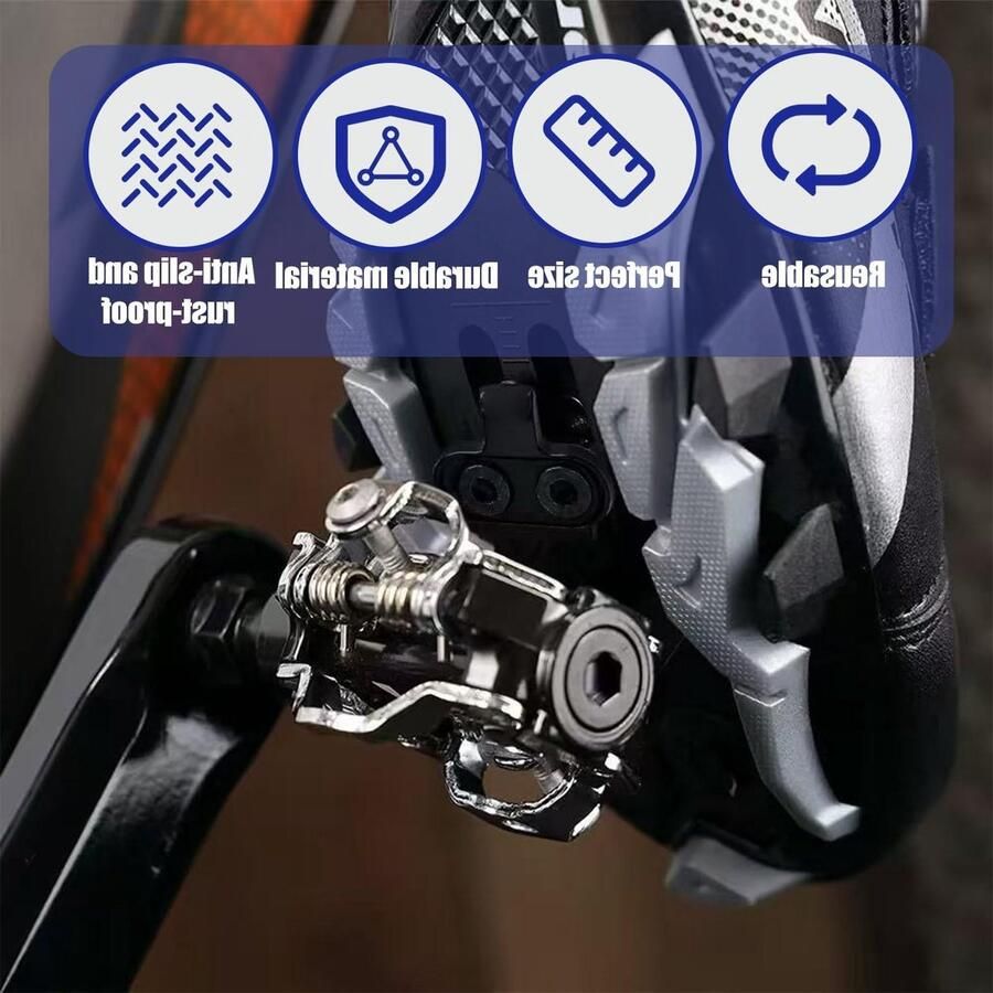 Mountainbike Cleats voor Shi o SPD Geschikt voor Fietsschoenen en Pedalen Duurzaam en Lichtgewicht