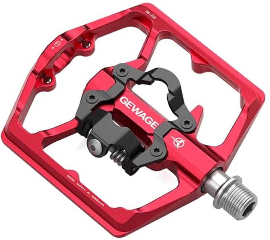 Mountainbike Platten Pedalen Dubbelzijdig en SPD-Compatibel voor Racefiets en BMX 9 16 Inch