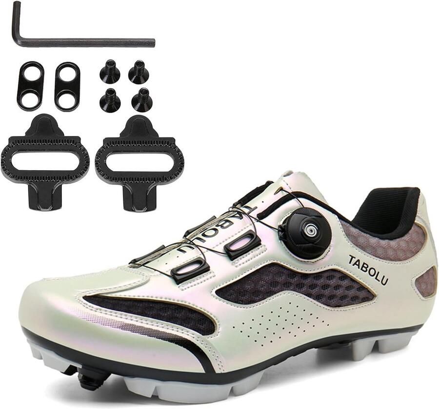 MTB Fietschoenen voor en Compatibel met SPD 2-Bout Pedalen en Wielren SPD Kliksysteem