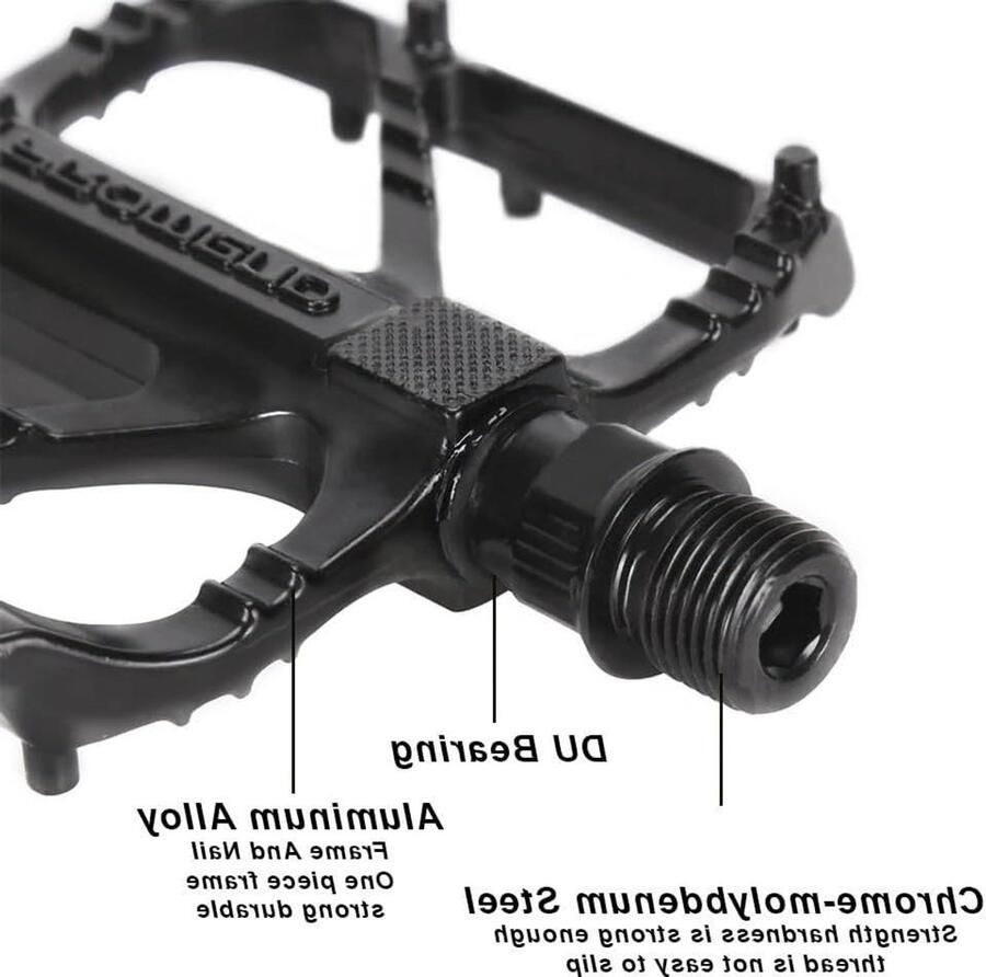 MTB Fietspedalen Racefiets Pedalen Buiten Fietsen Antislip Oppervlak 10.5 x Zilver