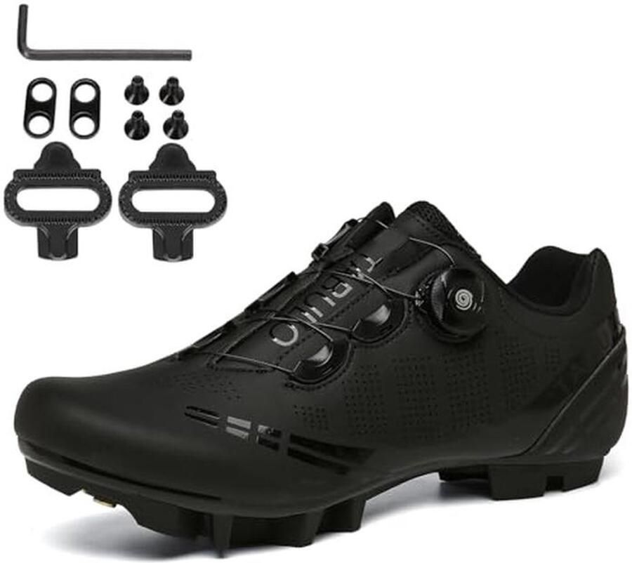MTB Fietsschoenen voor en Compatibel met SPD-schoenplaten Antislip voor Binnen en Buiten fietsen