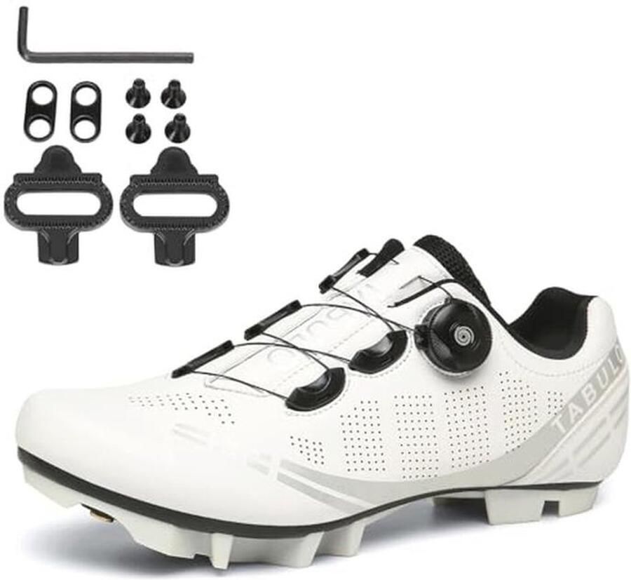 MTB Fietsschoenen voor nen en Compatibel met 2-Bolts SPD Cleats Antislip Cycling Schoenen voor Binnen en Buiten