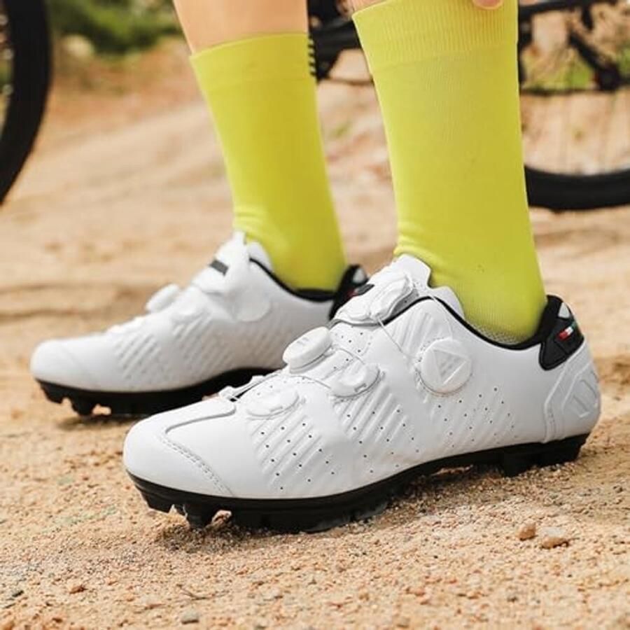 MTB Fietsschoenen voor nen en SPD-cleats en ade d Wit - Foto 1