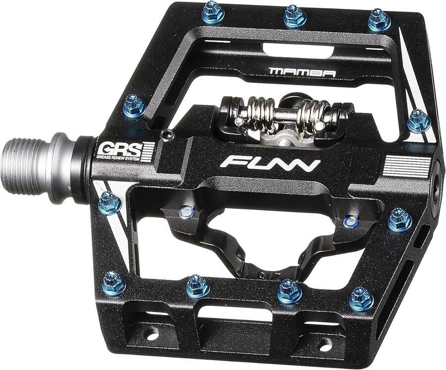 MTB Klikpedalen Enkelzijdig Systeem Fietsen Trailrijden Plat en Clipless Combinatie 9 16 Zwart