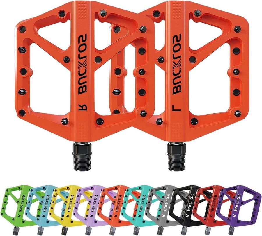 MTB Pedalen Fiets pedalen Mountainbike gebruik Antislip nylon platform 9 16 inch Oranje