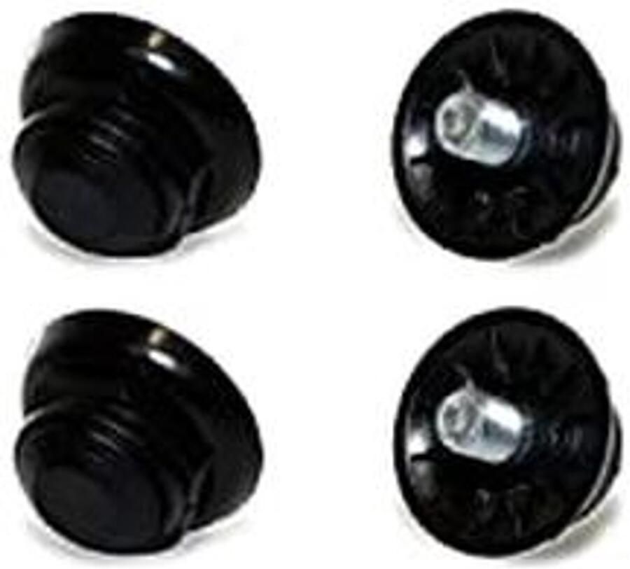 MTB-schoenen voor volwassenen uniseks zwart 4 stuks