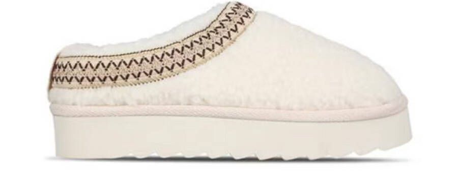 Muil met bont look sn_ugg inspired instappers crème