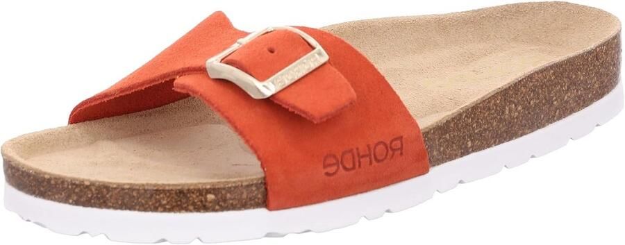 Muilezels voor dames in suède met verstelbare gesp