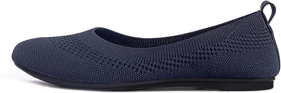 Mully Dames Ballet Flats Slip On Gebreide Jurk Schoenen Pumps Schoenen Ronde Neus