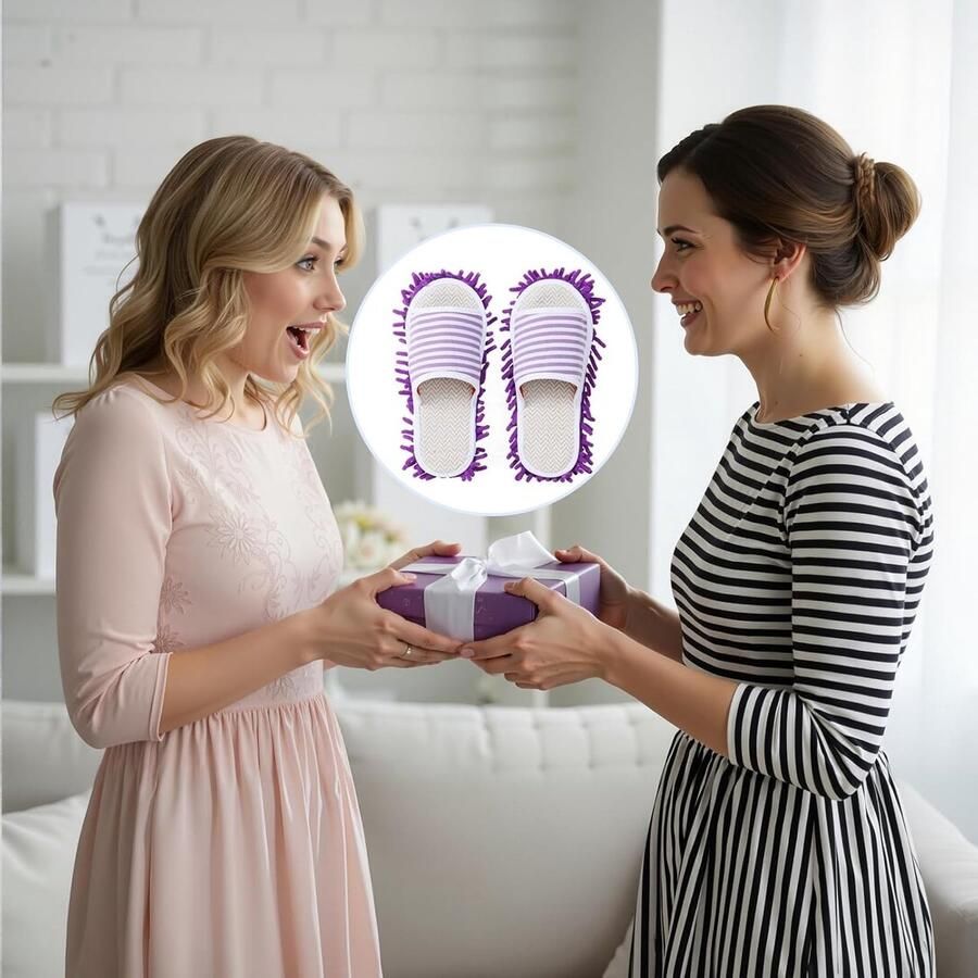 Multifunctionele Mop Slippers voor Vloerreiniging Comfortabele Schoenen voor Huishoudelijk Gebruik en Efficiënte Streeploze Resultaten