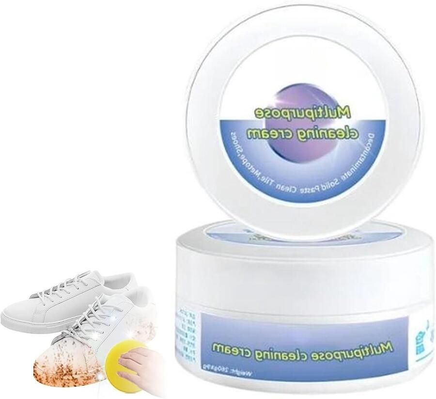 Multifunctionele Schoenreinigingscrème voor Sneakers en Witte Schoenen Effectieve Schoenverzorging en Onderhoud