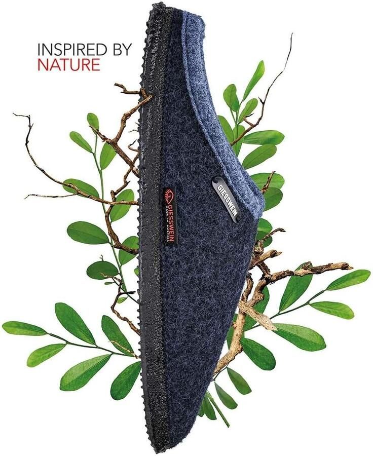 Nachtblauwe Filt Pantoffels voor nen en Comfortabele Thuis Schoenen met Antislip Zool