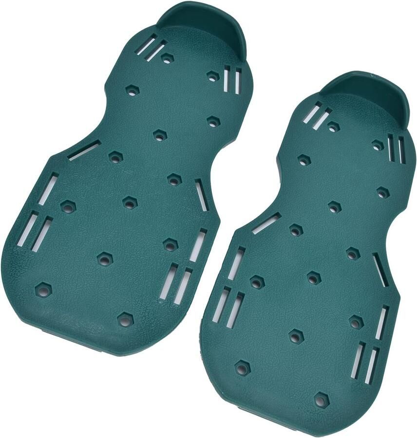 Nagelschoenen Duurzame Gazonbeluchtingsschoenen voor Tuinterras Goede Taaiheid Platte Nagels Schoen voor Gazon Groen PP 11.6x5.1in