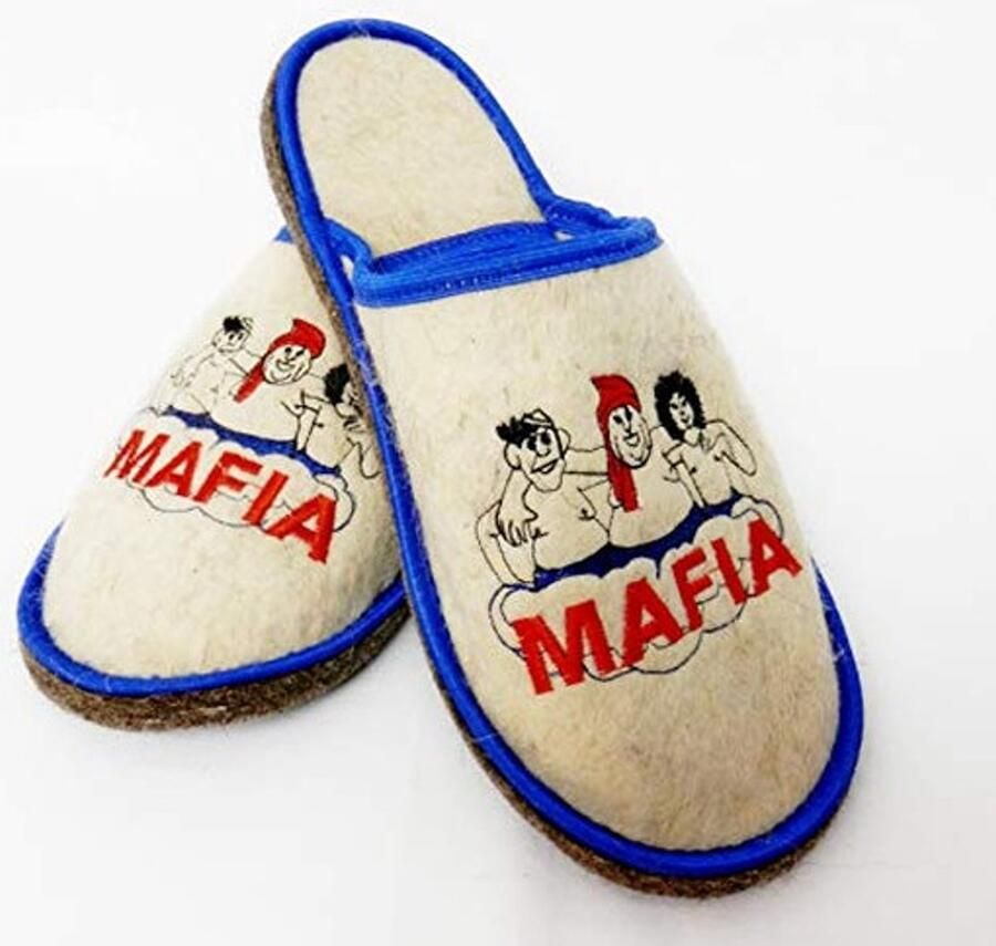 Natuurlijke Vilt Slippers voor Mannen Beige