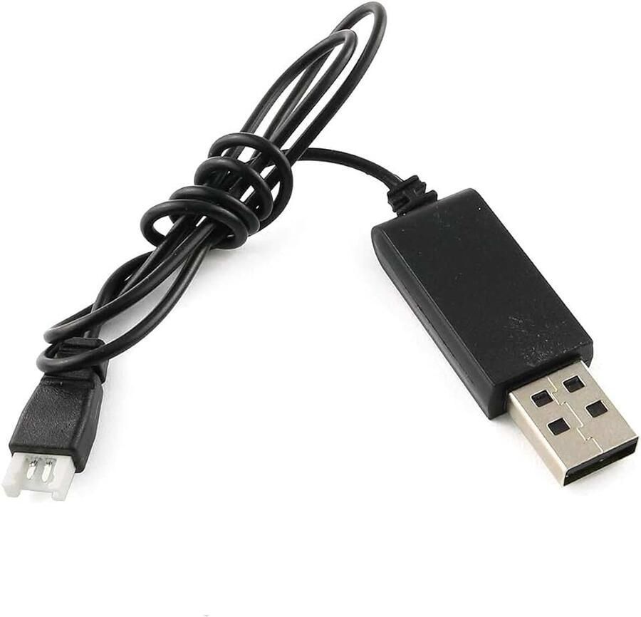 NEDERLAND 1 stuk USB-oplaadkabel zwart voor vervangingsonderdelen Syma X5C Rc Quadcopter kleur