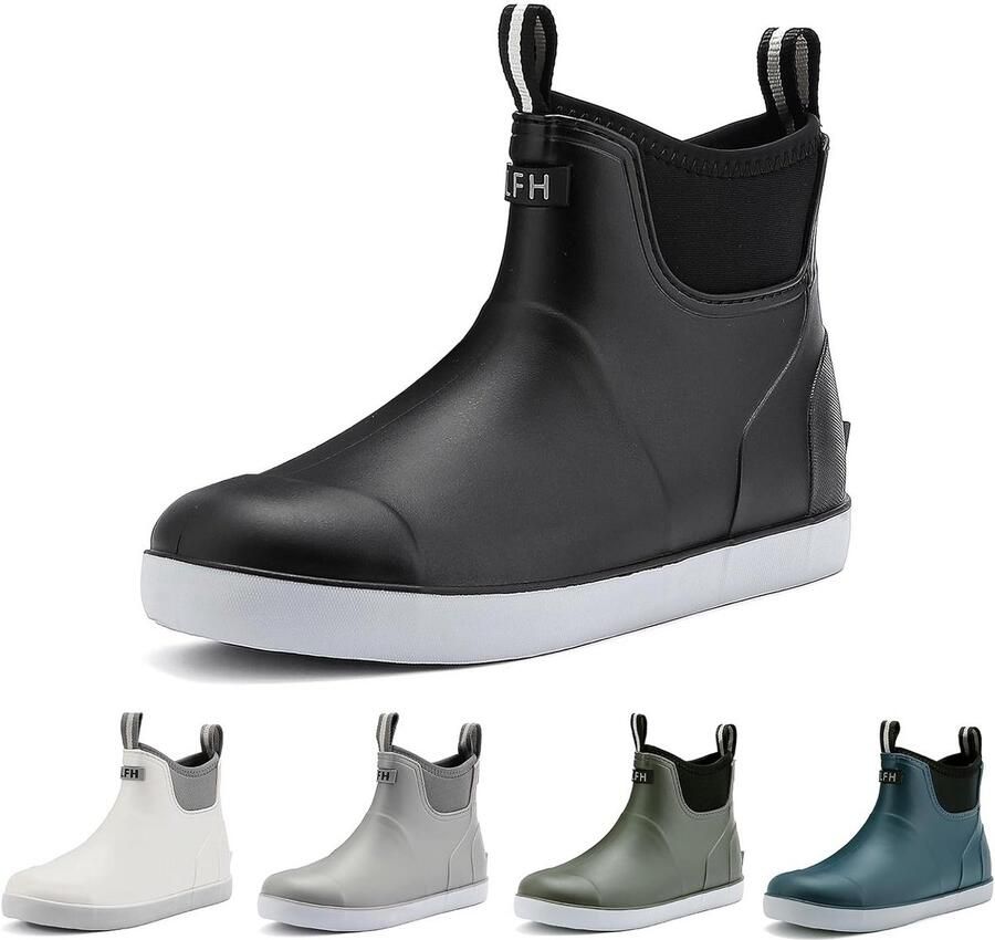 Waterdichte Heren Rubber Laarzen Antislip Veiligheidsschoenen voor Tuin en Vис