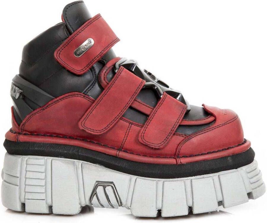 New Rock Plateau sneakers M-285-S39 Zwart Rood