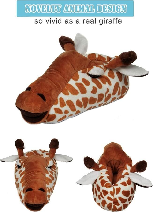Nieuwigheid Slippers Happy Monkey Giraffe Spider Animal Slippers voor en