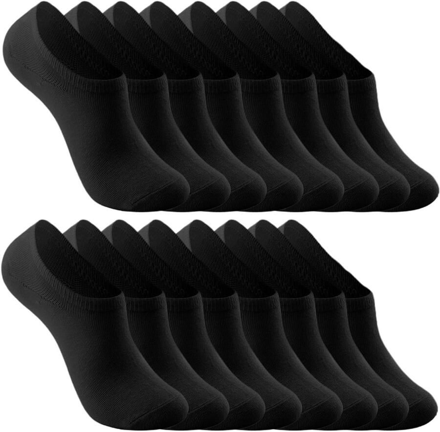 Comfortabele Onzichtbare Sokken voor en Antislip met Siliconen Strips Perfect voor Sneakers en Loafers Ideaal voor Elke Gelegenheid