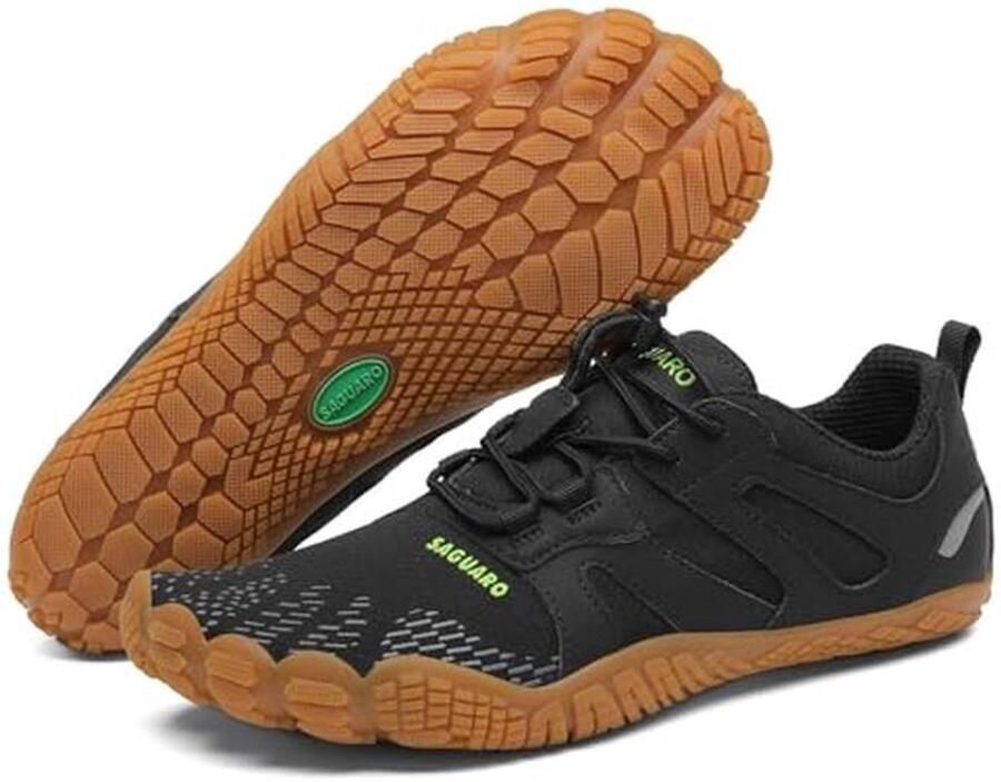 Non-slip Barefoot Trail Running Shoes for and Breathable Wide Toe Design