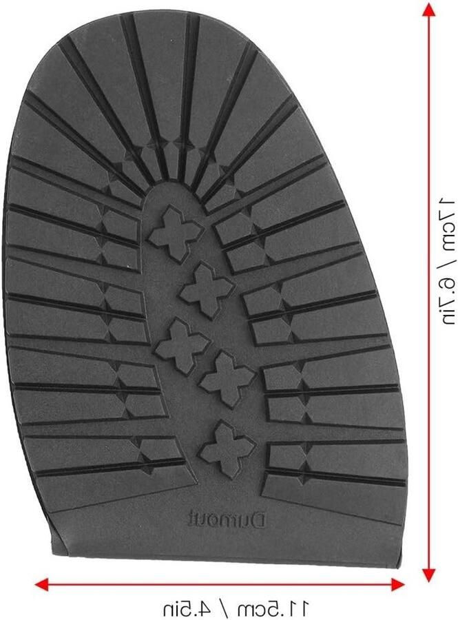 Non-slip rubberen schoenzolen voor laarzen en schoenen vervangende zolen voor DIY schoenreparatie zwart met demping en extra grip
