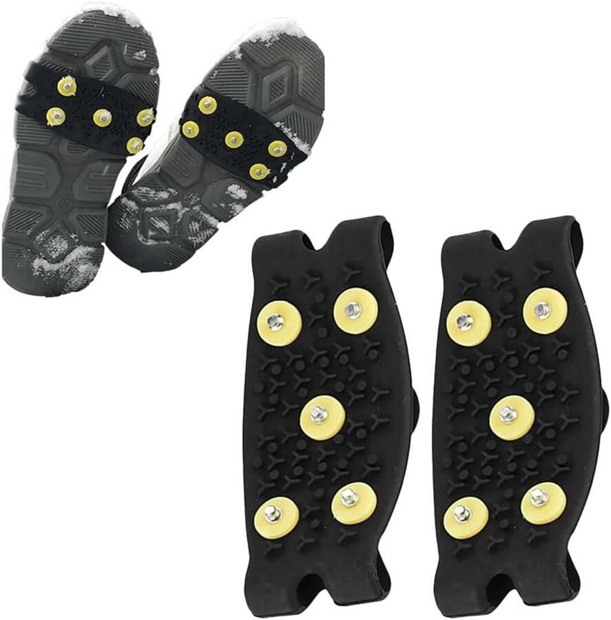 Non-slip sneeuwschoenen en ijsklauwen verstelbare spikes voor en ideaal voor wandelen klim en winterse avonturen