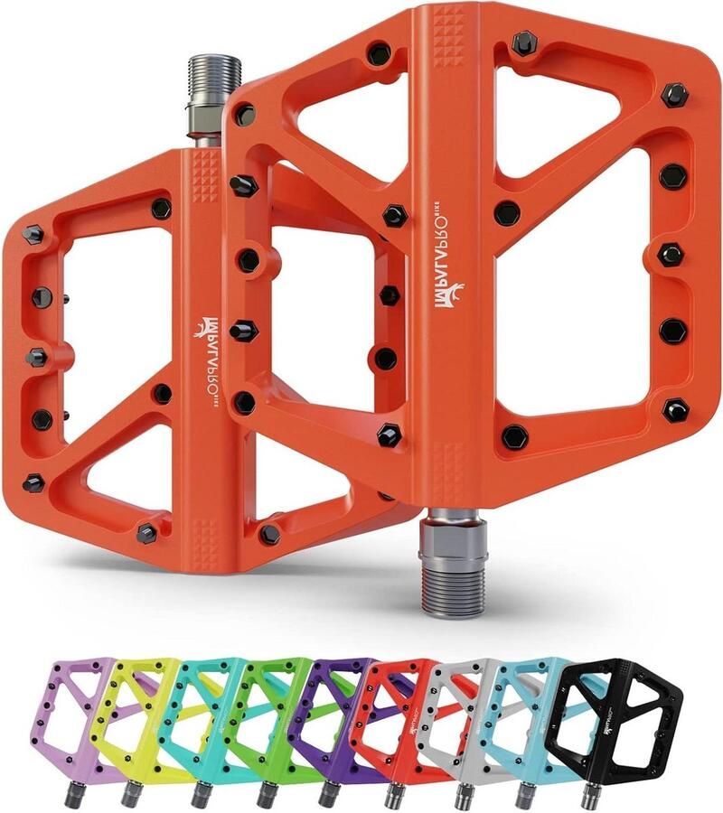 Nylon Fietspedalen BMX Pedalen Mountainbike Fietsen Straat Berg Lichtgewicht Polypropyleen 9 16 Inch Oranje