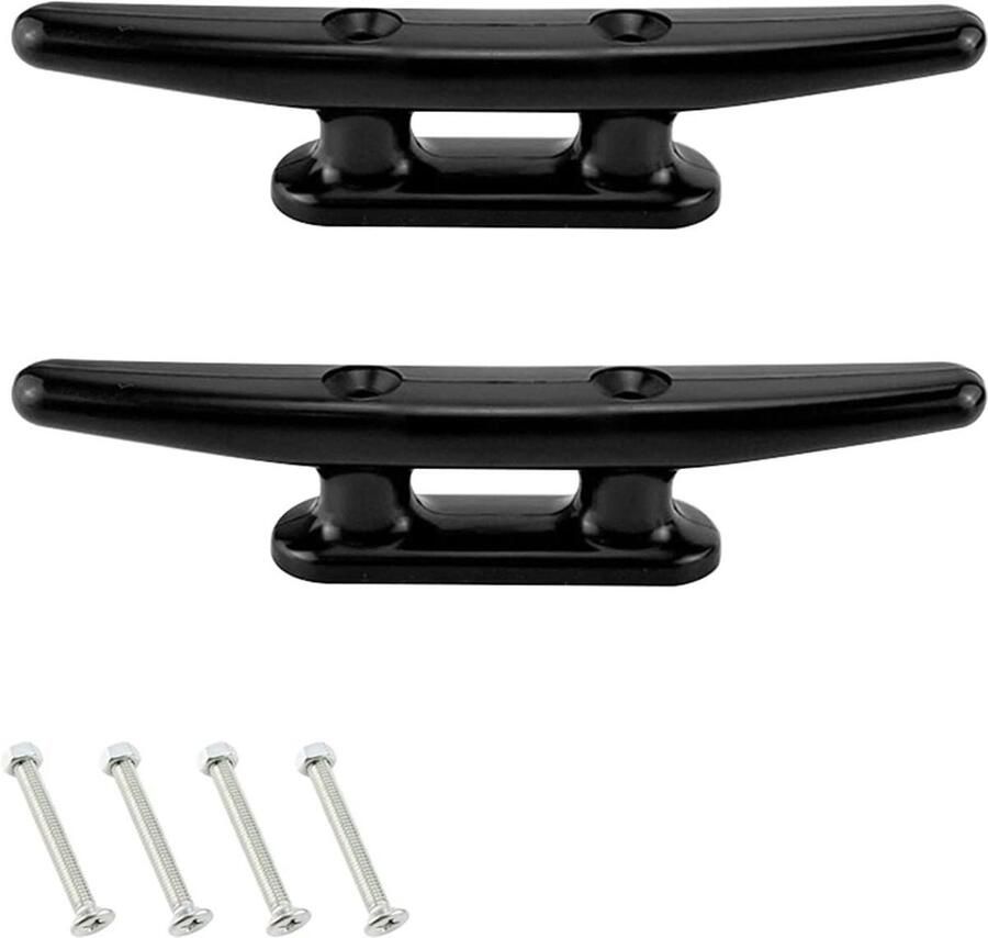 Nylon Schoenplaatjes Bootklem Anker Aanleg en Ankeren Marine Kwaliteit 100 mm Zwart